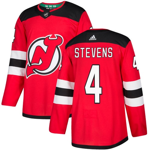 Adidas Devils #4 Scott Stevens Red Home Authentic Stitched NHL Jersey Adidas Devils #4 Scott Stevens Red Home Authentic Stitched NHL Jersey