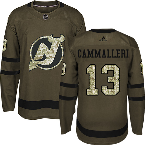 Adidas Devils #13 Mike Cammalleri Green Salute to Service Stitched NHL Jersey Adidas Devils #13 Mike Cammalleri Green Salute to Service Stitched NHL Jersey