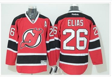 New Jersey Devils #26 Patrik Elias Stitched Red NHL Jersey