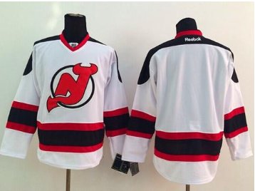 New Jersey Devils Blank White Stitched NHL Jersey
