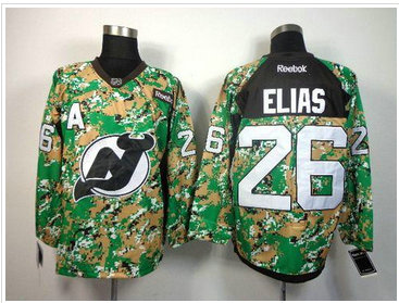 New Jersey Devils #26 Patrik Elias Camo Veterans Day Practice NHL Jersey