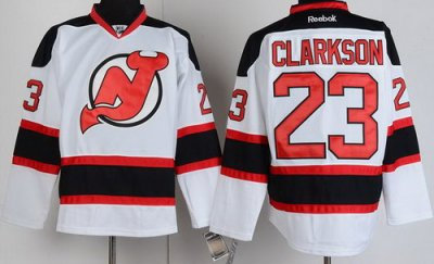 New Jersey Devils 23 David Clarkson White Hockey NHL Jerseys New Jersey Devils 23 David Clarkson White Hockey NHL Jerseys