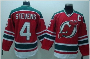 New Jersey Devils 4 STEVENS Red Jersey C patch