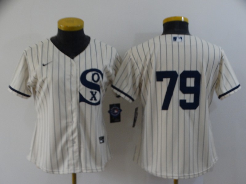 Women's Chicago White Sox #79 Jose Abreu 2021 Cream Field of Dreams Cool Base Stitched Nike Jersey Women's Chicago White Sox #79 Jose Abreu 2021 Cream Field of Dreams Cool Base Stitched Nike Jersey
