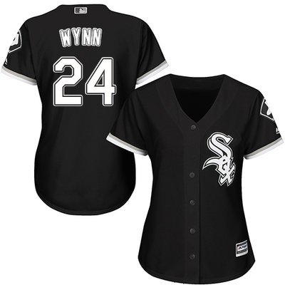 White Sox #24 Early Wynn Black Alternate Women's Stitched MLB Jersey White Sox #24 Early Wynn Black Alternate Women's Stitched MLB Jersey