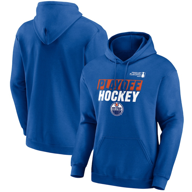 Men's Edmonton Oilers Royal 2025 Stanley Cup Playoffs Breakout Fleece Pullover Hoodie Men's Edmonton Oilers Royal 2025 Stanley Cup Playoffs Breakout Fleece Pullover Hoodie