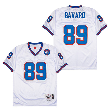 Mitchell And Ness Bills #89 Throwback Stitched NFL Jersey 1