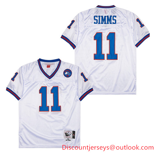 Mitchell And Ness Bills #11 Throwback Stitched NFL Jersey 2