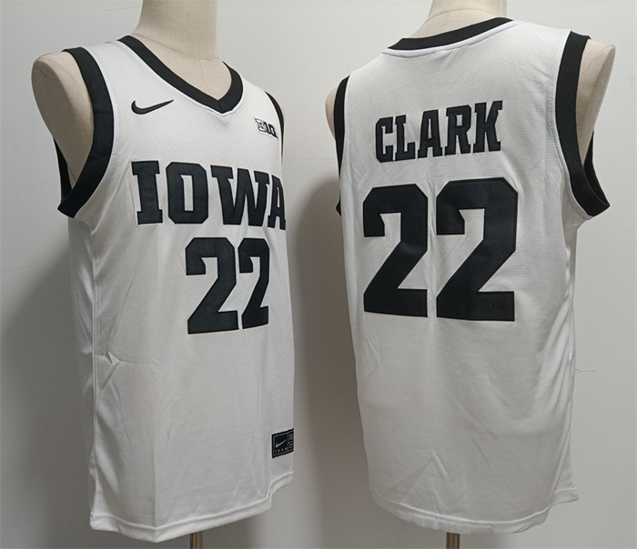 Men's Iowa Hawkeyes #22 Caitlin Clark White Stitched Jersey Men's Iowa Hawkeyes #22 Caitlin Clark White Stitched Jersey