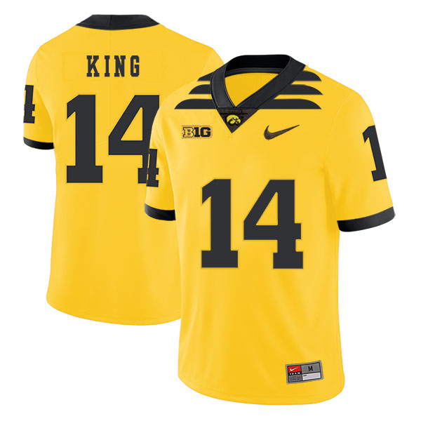 Iowa Hawkeyes 14 Desmond King Yellow College Football Jersey Iowa Hawkeyes 14 Desmond King Yellow College Football Jersey