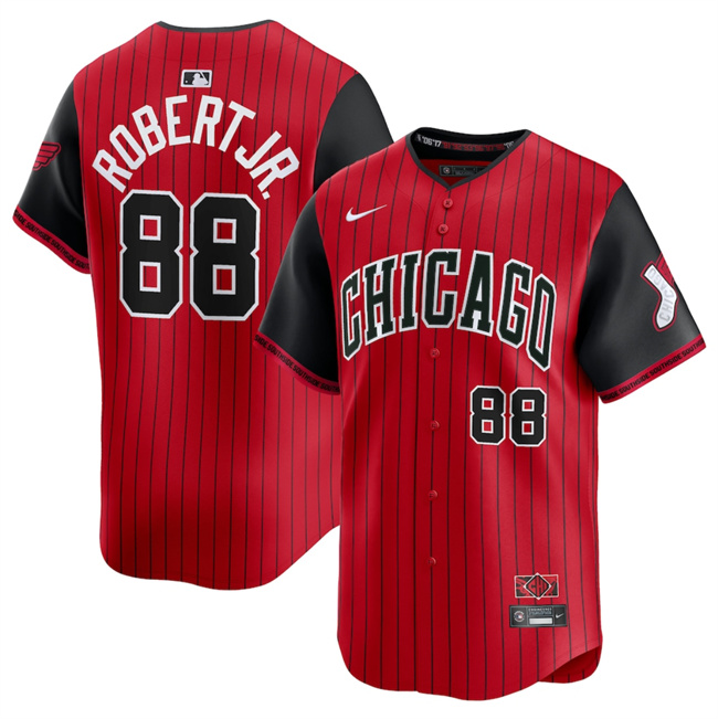 Youth Chicago White Sox #88 Luis Robert Jr. Red Black 2025 City Connect Limited Stitched Baseball Jersey Youth Chicago White Sox #88 Luis Robert Jr. Red Black 2025 City Connect Limited Stitched Baseball Jersey