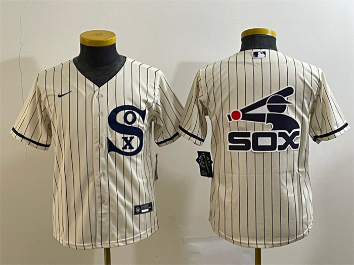 Youth Chicago White Sox Cream Team Big Logo Stitched Jersey 03 Youth Chicago White Sox Cream Team Big Logo Stitched Jersey 03