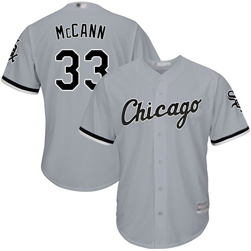White Sox #33 James McCann Grey Road Cool Base Stitched Youth Baseball Jersey White Sox #33 James McCann Grey Road Cool Base Stitched Youth Baseball Jersey
