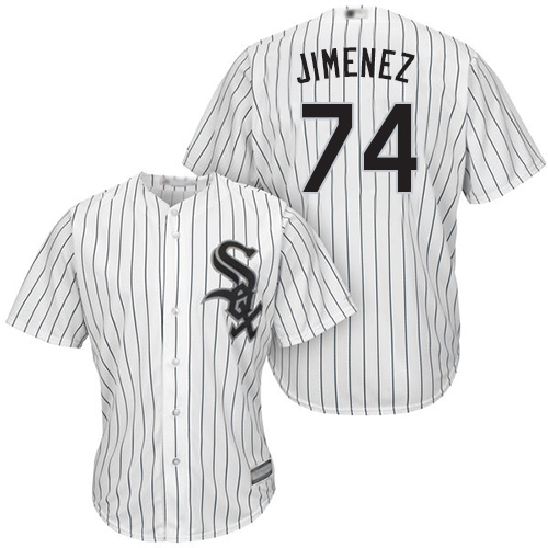 White Sox #74 Eloy Jimenez White(Black Strip) Cool Base Stitched Youth Baseball Jersey White Sox #74 Eloy Jimenez White(Black Strip) Cool Base Stitched Youth Baseball Jersey