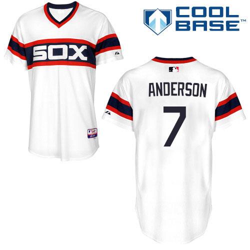 White Sox #7 Tim Anderson White Alternate Home Cool Base Stitched Youth MLB Jersey White Sox #7 Tim Anderson White Alternate Home Cool Base Stitched Youth MLB Jersey