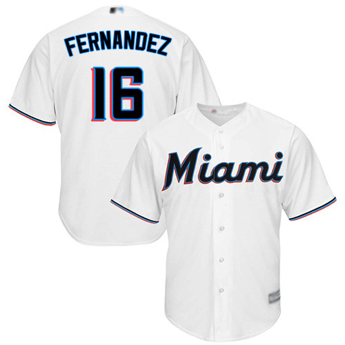 Marlins #16 Jose Fernandez White Cool Base Stitched Youth Baseball Jersey Marlins #16 Jose Fernandez White Cool Base Stitched Youth Baseball Jersey