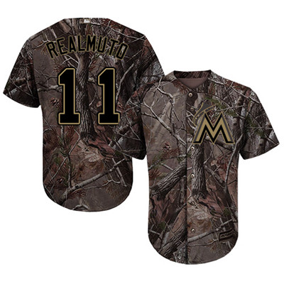 Marlins #11 JT Realmuto Camo Realtree Collection Cool Base Stitched Youth Baseball Jersey Marlins #11 JT Realmuto Camo Realtree Collection Cool Base Stitched Youth Baseball Jersey