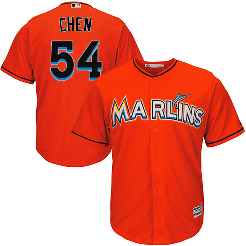 Marlins #54 Wei-Yin Chen Orange Cool Base Stitched Youth MLB Jersey Marlins #54 Wei-Yin Chen Orange Cool Base Stitched Youth MLB Jersey