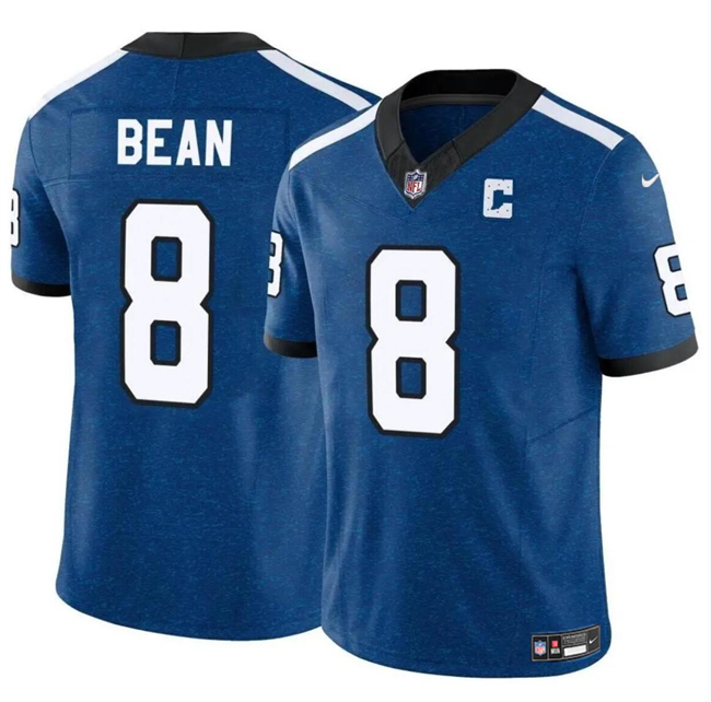 Youth Indianapolis Colts #8 Jason Bean Blue 2024 F.U.S.E Throwback Vapor Untouchable Limited Stitched Football Jersey Youth Indianapolis Colts #8 Jason Bean Blue 2024 F.U.S.E Throwback Vapor Untouchable Limited Stitched Football Jersey