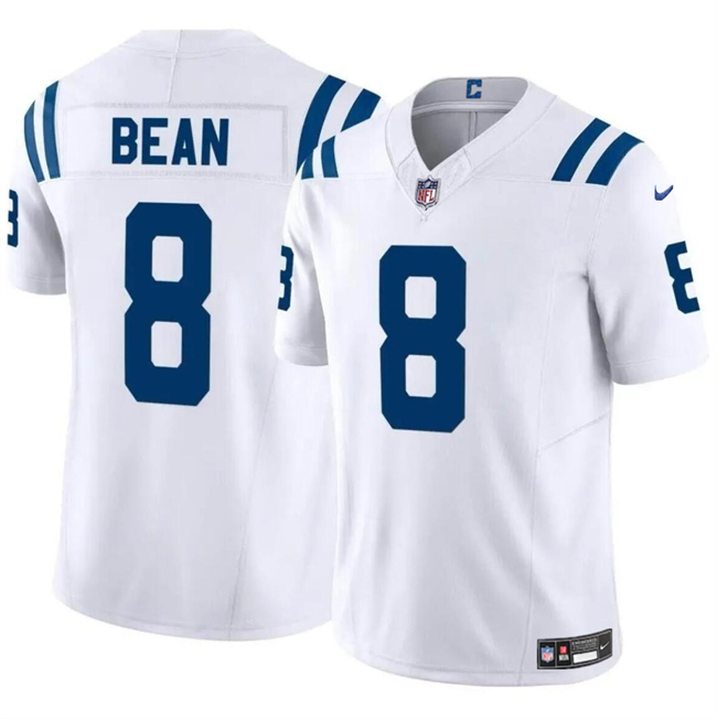 Youth Indianapolis Colts #8 Jason Bean White Vapor Untouchable Limited Stitched Football Jersey Youth Indianapolis Colts #8 Jason Bean White Vapor Untouchable Limited Stitched Football Jersey