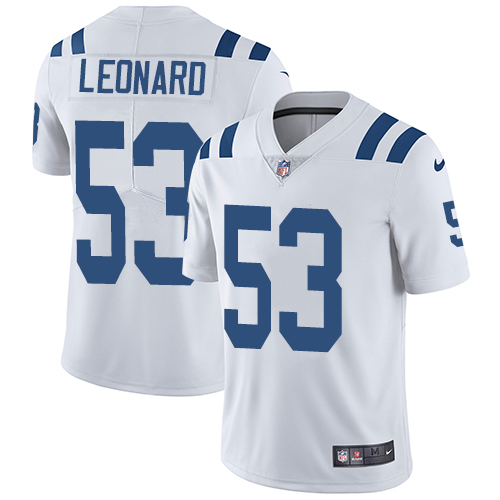 Nike Colts #53 Darius Leonard White Youth Stitched NFL Vapor Untouchable Limited Jersey Nike Colts #53 Darius Leonard White Youth Stitched NFL Vapor Untouchable Limited Jersey