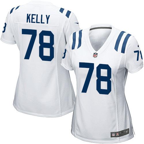 Nike Colts #78 Ryan Kelly White Women's Stitched NFL Elite Jersey