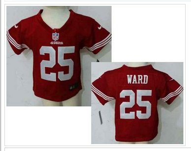 Toddler NEW 49ers #25 Jimmie Ward Red Team Color Stitched NFL Elite Jersey