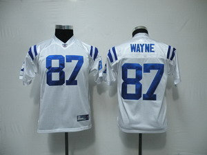 Indianapolis Colts 87 Reggie Wayne White Kids Jerseys
