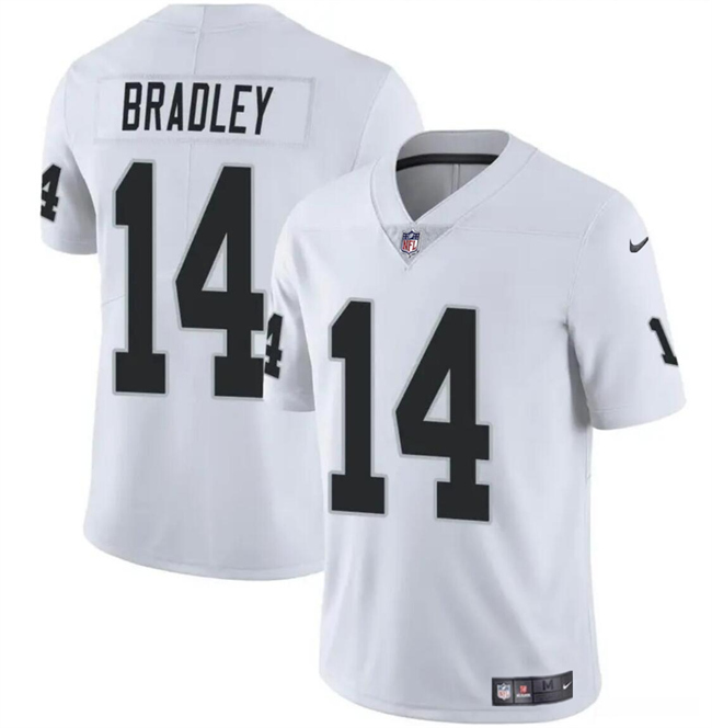 Youth Las Vegas Raiders #14 Carter Bradley White Stitched Football Jersey Youth Las Vegas Raiders #14 Carter Bradley White Stitched Football Jersey
