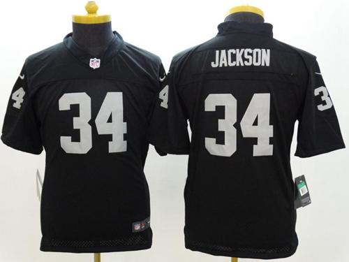 Nike Raiders #34 Bo Jackson Black Team Color Youth Stitched NFL Vapor Untouchable Limited Jersey Nike Raiders #34 Bo Jackson Black Team Color Youth Stitched NFL Vapor Untouchable Limited Jersey