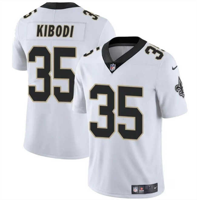 Youth New Orleans Saints #35 Jacob Kibodi White Vapor Limited Stitched Football Jersey Youth New Orleans Saints #35 Jacob Kibodi White Vapor Limited Stitched Football Jersey