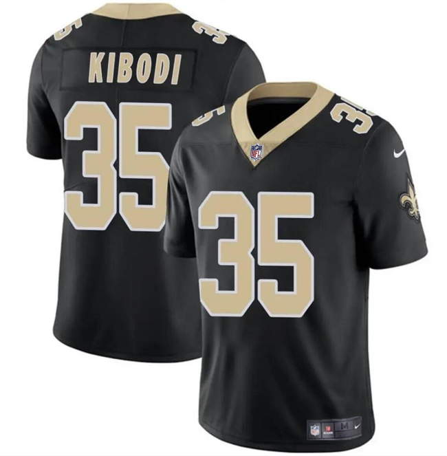 Youth New Orleans Saints #35 Jacob Kibodi Black Vapor Limited Stitched Football Jersey Youth New Orleans Saints #35 Jacob Kibodi Black Vapor Limited Stitched Football Jersey