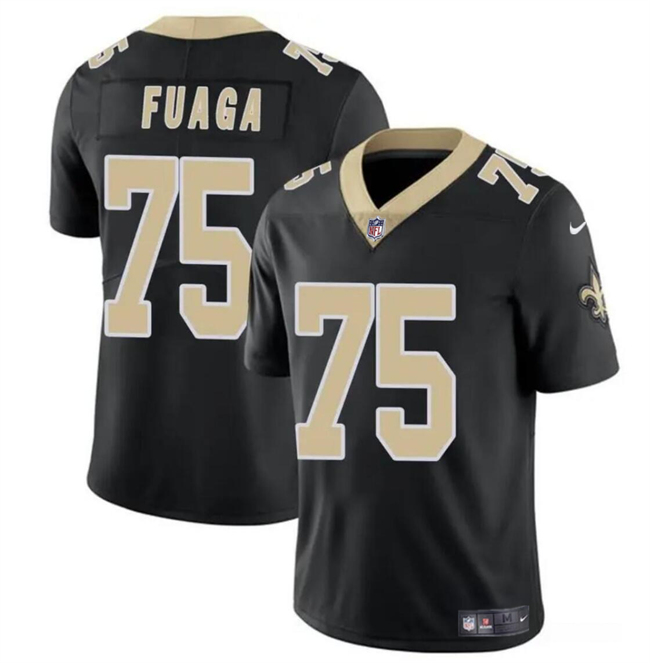 Youth New Orleans Saints #75 Taliese Fuaga Black 2024 Draft2024 Draft Vapor Limited Stitched Football Jersey Youth New Orleans Saints #75 Taliese Fuaga Black 2024 Draft2024 Draft Vapor Limited Stitched Football Jersey