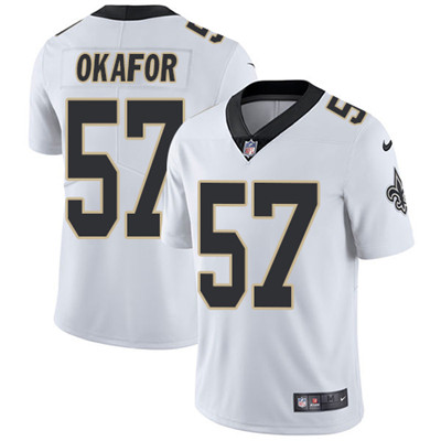Nike Saints #57 Alex Okafor White Youth Stitched NFL Vapor Untouchable Limited Jersey Nike Saints #57 Alex Okafor White Youth Stitched NFL Vapor Untouchable Limited Jersey