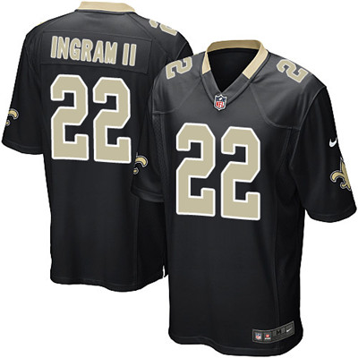 Nike Saints #22 Mark Ingram II Black Team Color Youth Stitched NFL Elite Jersey Nike Saints #22 Mark Ingram II Black Team Color Youth Stitched NFL Elite Jersey