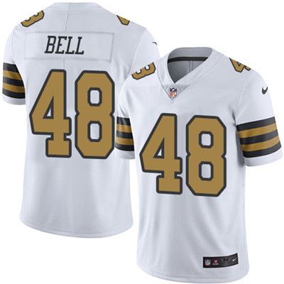 Nike Saints #48 Vonn Bell White Youth Stitched NFL Limited Rush Jersey Nike Saints #48 Vonn Bell White Youth Stitched NFL Limited Rush Jersey