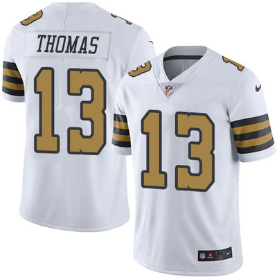 Nike Saints #13 Michael Thomas White Youth Stitched NFL Limited Rush Jersey Nike Saints #13 Michael Thomas White Youth Stitched NFL Limited Rush Jersey