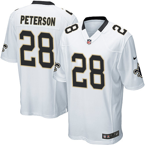 Nike Saints #28 Adrian Peterson White Youth Stitched NFL Elite Jersey Nike Saints #28 Adrian Peterson White Youth Stitched NFL Elite Jersey