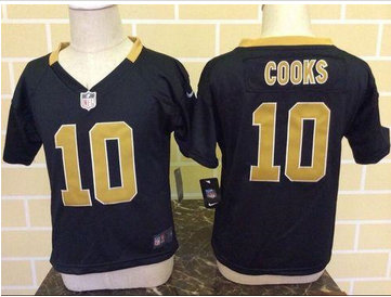 Toddler Nike Saints #10 Brandin Cooks Black Team Color Stitched NFL Elite Jersey Toddler Nike Saints #10 Brandin Cooks Black Team Color Stitched NFL Elite Jersey