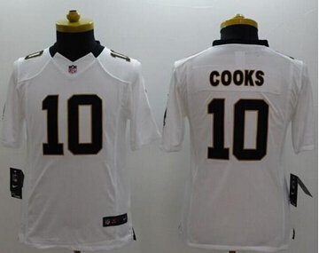 Youth NEW Saints #10 Brandin Cooks White NFL Limited Jersey Youth NEW Saints #10 Brandin Cooks White NFL Limited Jersey