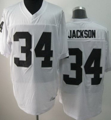 NEW NFL Oakland Raiders 34 Bo.Jackson White Jerseys(Elite) NEW NFL Oakland Raiders 34 Bo.Jackson White Jerseys(Elite)