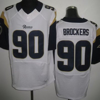 NEW NFL Los Angeles Rams #90 Brockers White Jerseys(Elite) NEW NFL Los Angeles Rams #90 Brockers White Jerseys(Elite)