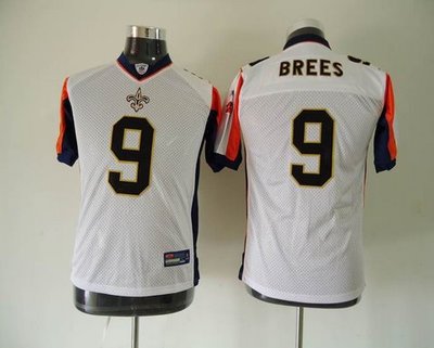 New Orleans Saints kid jerseys 9 Drew Brees white