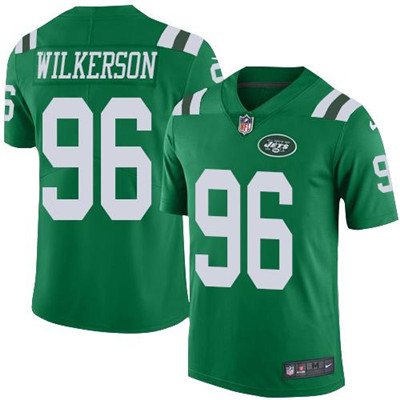 Nike Jets #96 Muhammad Wilkerson Green Youth Stitched NFL Limited Rush Jersey