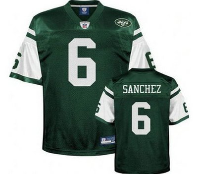 New York Jets 6 Mark Sanchez Green Youth Jerseys