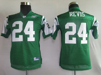 NFL Jerseys New York Jets 24# Revis green【KIDS