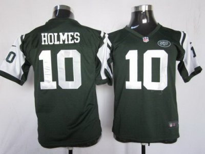 Youth Nike NFL New York Jets 10 Santonio Holmes Green Jerseys