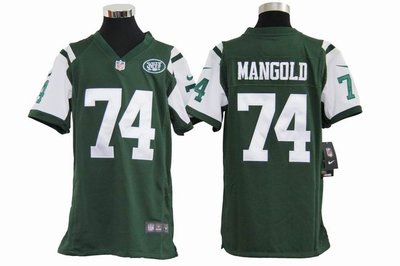 Youth Nike NFL New York Jets 74 Nick Mangold Green Jerseys