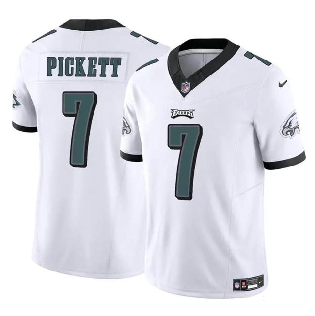 Youth Philadelphia Eagles #7 Kenny Pickett White 2023 F.U.S.E Vapor Untouchable Limited Stitched Football Jersey Youth Philadelphia Eagles #7 Kenny Pickett White 2023 F.U.S.E Vapor Untouchable Limited Stitched Football Jersey