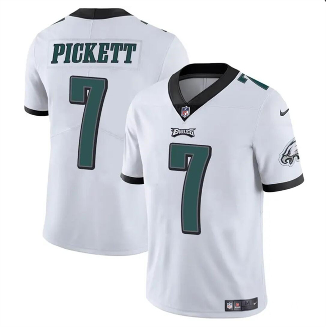 Youth Philadelphia Eagles #7 Kenny Pickett White Vapor Untouchable Limited Stitched Football Jersey Youth Philadelphia Eagles #7 Kenny Pickett White Vapor Untouchable Limited Stitched Football Jersey